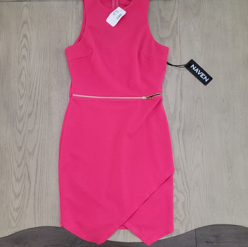Naven bright pink dress